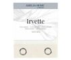 Voile és bársony függöny ezüst karikákkal, Irvette, 48 g/m², Amelia Home, 140x270 cm, Fehér Irvette 140x270 cm thumbnail 3