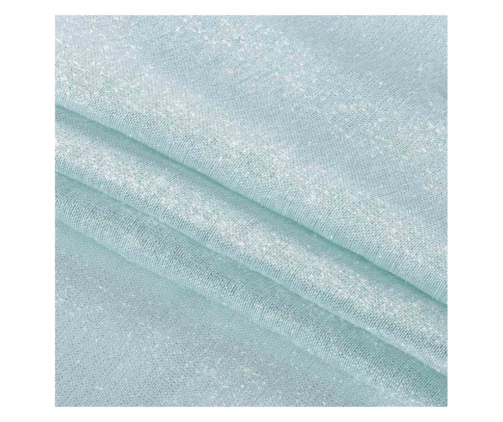 Glamour függöny ezüst karikákkal, Lumina, 100 g/nm, Amelia Home, 140x270 cm, Világoskék 140x270 cm - 5