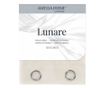 Klasszikus hímzett függöny ezüst karikákkal, Lunare, 48 g/m², Amelia Home, 140x270 cm, Krém Lunare 140x270 cm thumbnail 4