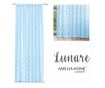 Klasszikus hímzett függöny rúdbújtatóval, Lunare, 48 g/m², Amelia Home, 140x270 cm, Kék Lunare 140x270 cm thumbnail 2