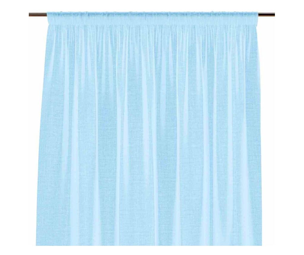Klasszikus hímzett függöny rúdbújtatóval, Lunare, 48 g/m², Amelia Home, 140x270 cm, Kék Lunare 140x270 cm - 5