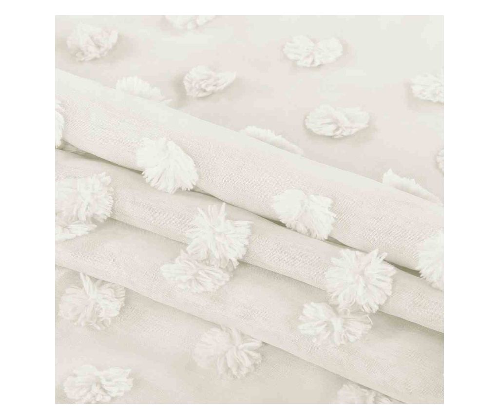 Klasszikus hímzett függöny rúdbújtatóval, Lunare, 48 g/m², Amelia Home, 140x270 cm, Cream Lunare 140x270 cm - 6