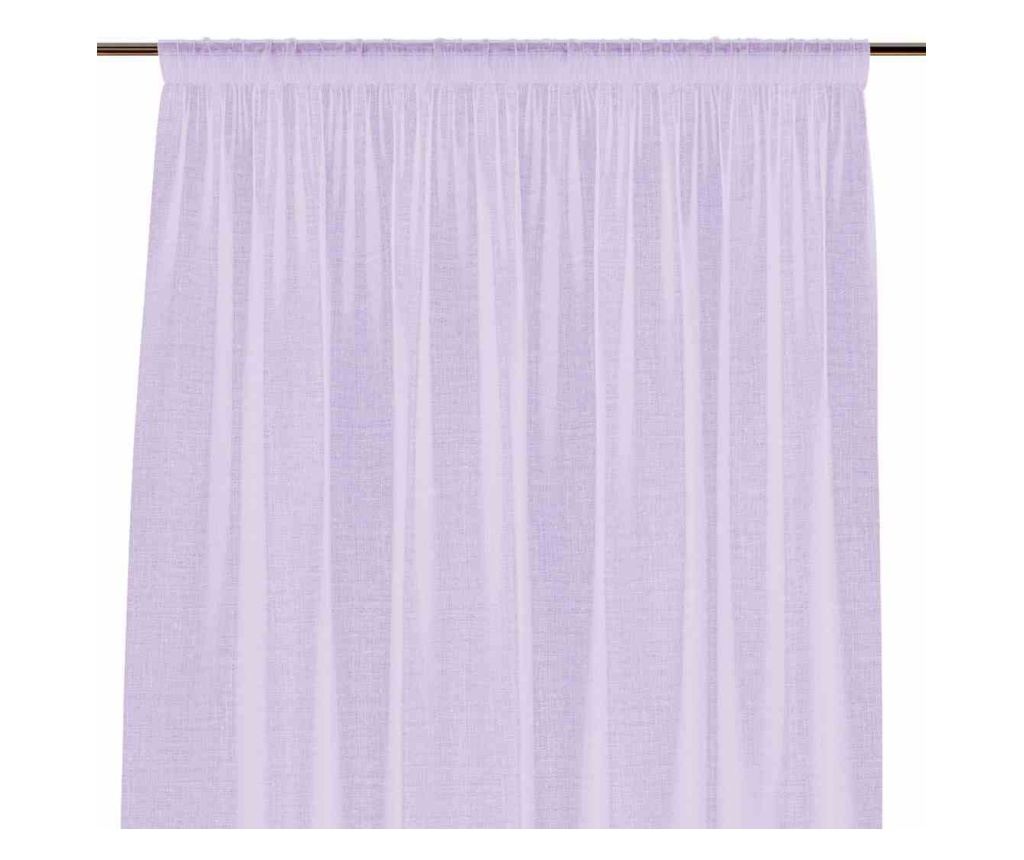 Klasszikus hímzett függöny rúdbújtatóval, Lunare, 48 g/m², Amelia Home, 140x270 cm, Lila Lunare 140x270 cm - 5
