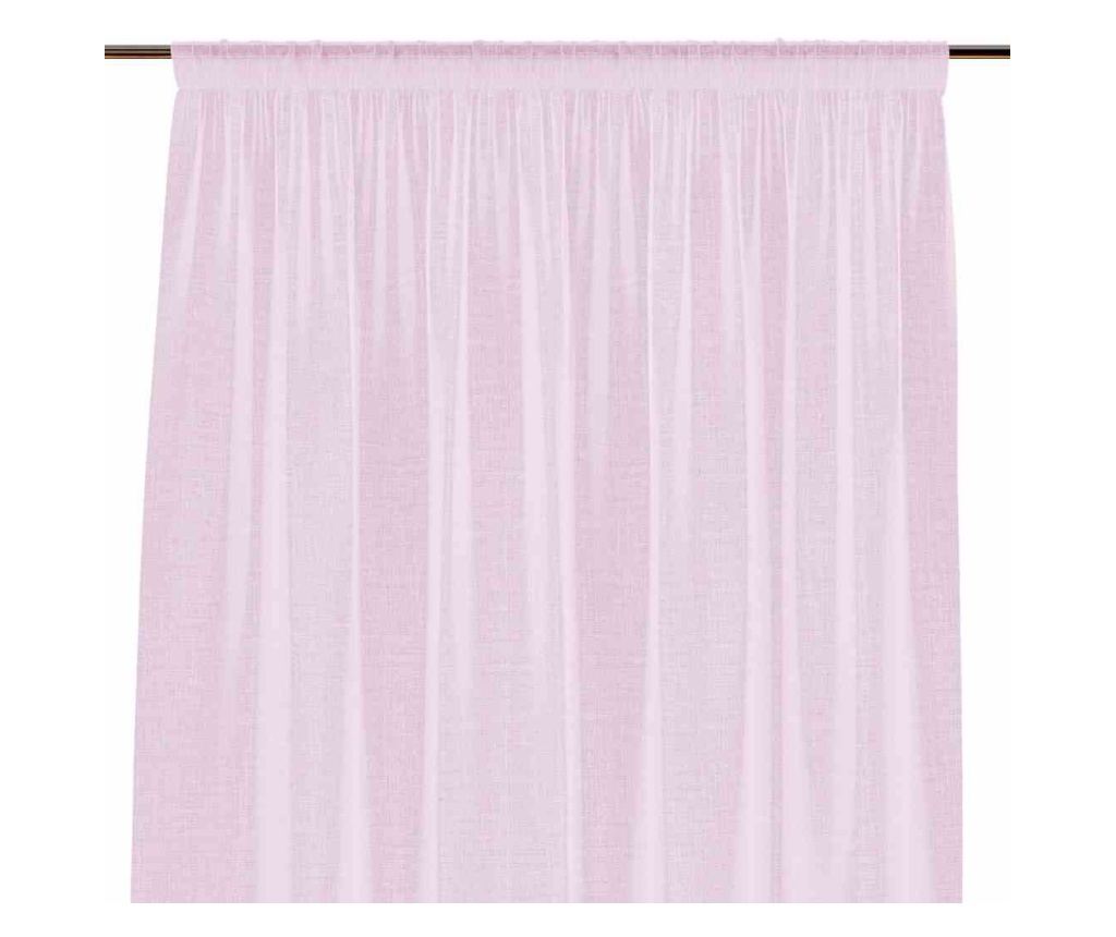 Klasszikus hímzett függöny rúdbújtatóval, Lunare, 48 g/m², Amelia Home, 140x250 cm, Rózsaszín Lunare 140x250 cm - 5