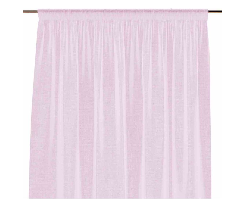 Klasszikus hímzett függöny rúdbújtatóval, Lunare, 48 g/m², Amelia Home, 140x270 cm, Rózsaszín Lunare 140x270 cm - 5