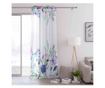 Virágmintás klasszikus voile függöny ezüst karikákkal, Meadow, 48 g/m², Amelia Home, 140x270 cm, Fehér Meadow 140x270 cm thumbnail 2