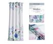Virágmintás klasszikus voile függöny ezüst karikákkal, Meadow, 48 g/m², Amelia Home, 140x270 cm, Fehér Meadow 140x270 cm thumbnail 4