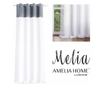 Glamour függöny ezüst karikákkal, Melia, 48 g/m², Amelia Home, 140x250 cm, Fehér Melia 140x250 cm thumbnail 1