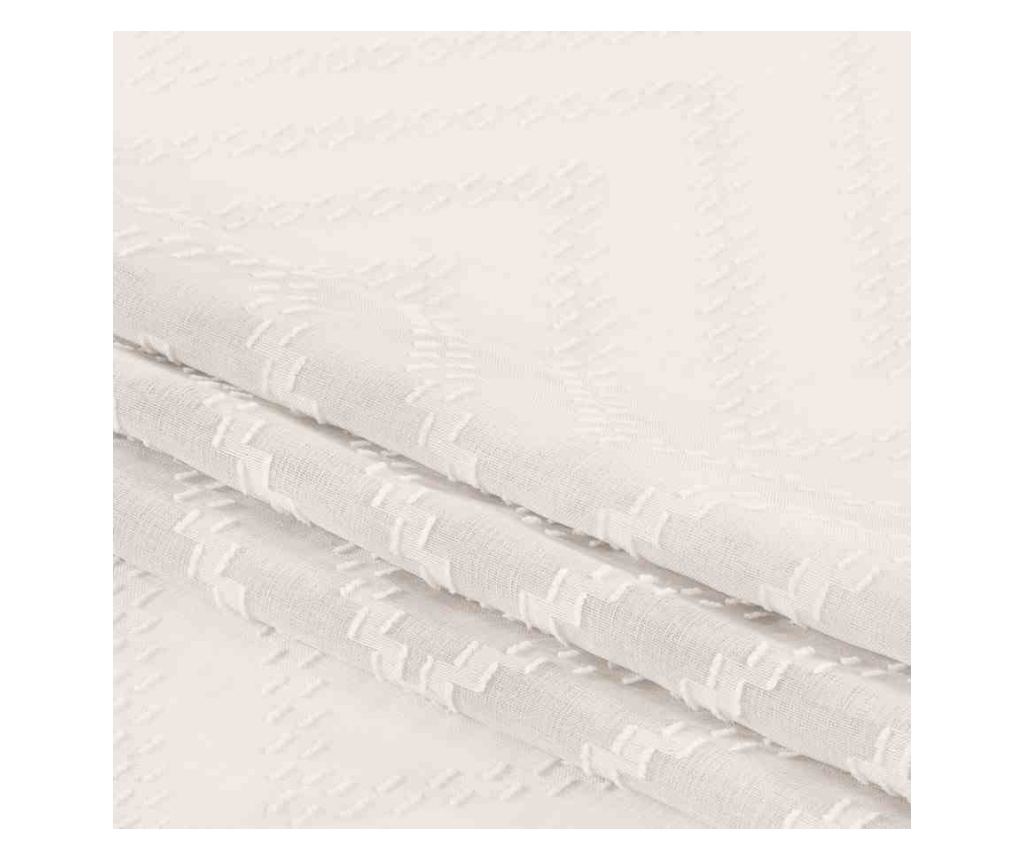 Voile függöny ezüst karikákkal, Molisa, 48 g/m², Amelia Home, 140x270 cm, Krém Molisa 140x270 cm - 6