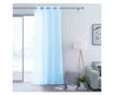 Voile függöny ezüst karikákkal, Molisa, 48 g/m², Amelia Home, 140x270 cm, kék thumbnail 2