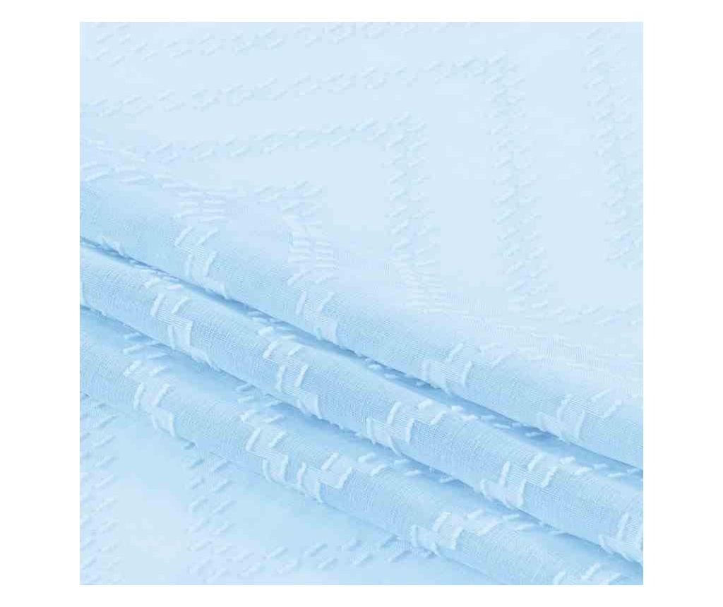 Voile függöny ezüst karikákkal, Molisa, 48 g/m², Amelia Home, 140x270 cm, kék - 6
