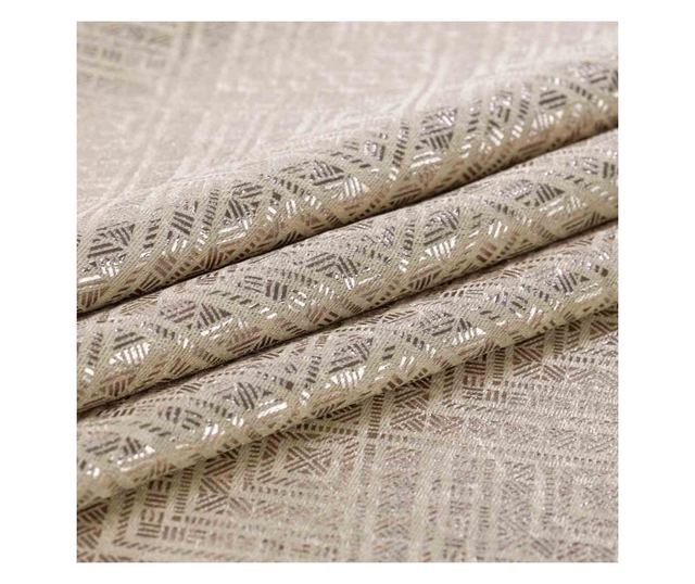 Draperie glamour cu rejansa, Caspe, 230 g/mp, Amelia Home, 140x250 cm, Bej