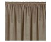 Vila Бежова кадифена завеса с 5 см лента за захващане, 135x270 см