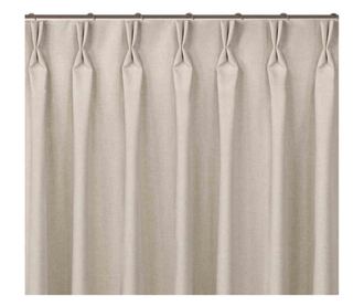 Klasszikus stílusú függöny, 7,5 cm-es redős redővel, Carmena, 185 g/nm, Homede, 140x300 cm, Bézs