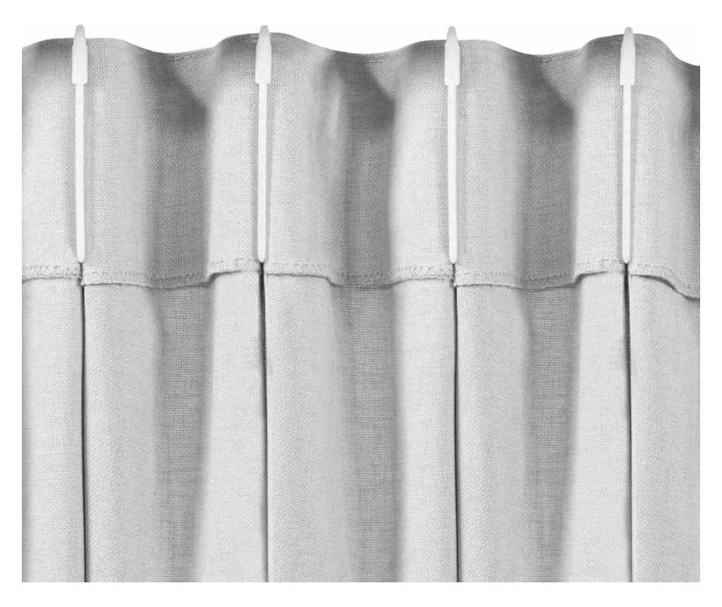 Draperie stil clasic cu rejansa pliuri 9.5 cm, Carmena, 185 g/mp, Homede, 220x245 cm, Bej - 7