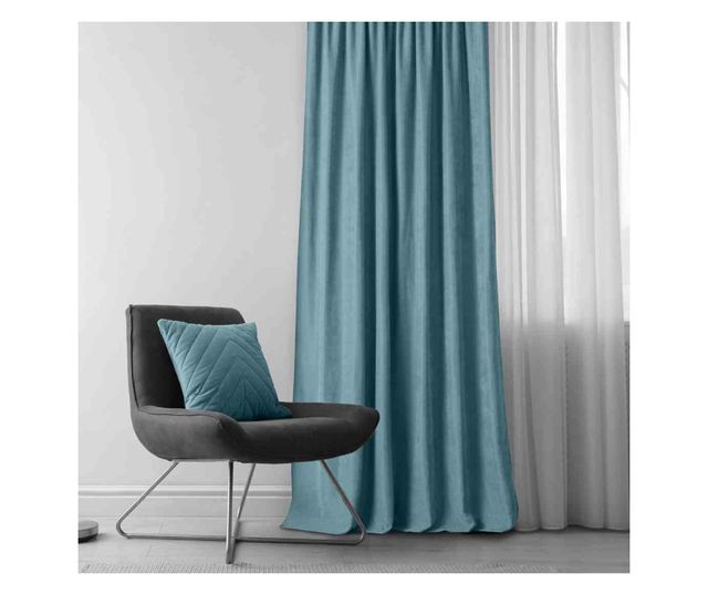Klasszikus stílusú méhsejt redős függöny, Milana, 210 g/m2, Homede, 280x245 cm, Milana kék 280x245 cm