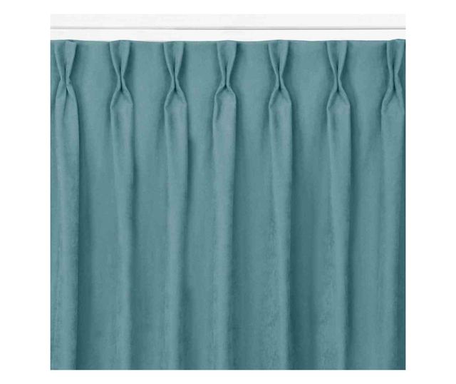 Klasszikus stílusú redőny 9,5 cm-es redővel, Milana, 210 g/nm, Homede, 220x225 cm, kék