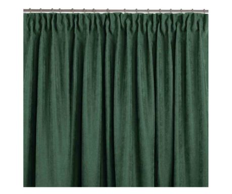 Draperie stil clasic cu rejansa tip fagure 7.5 cm, Milana, 210 g/mp, Homede, 140x175 cm, Verde Milana 140x175  cm