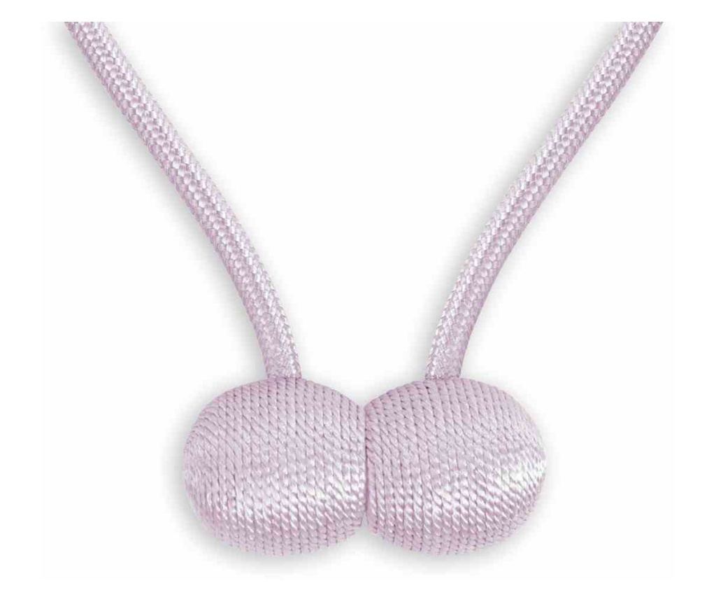 2 darabos Glamour mágneses függönyelkötő szett, Montreal, Amelia Home, 65 cm, Lila - 4