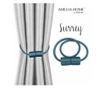 2 darabos Glamour stílusú mágneses függönyelkötő szett, Surrey, Amelia Home, 47 cm, világoskék thumbnail 1