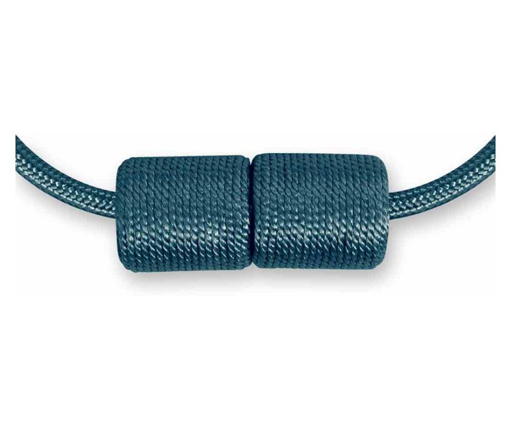 2 darabos Glamour stílusú mágneses függönyelkötő szett, Surrey, Amelia Home, 47 cm, világoskék - 4