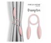 2 darabos Glamour függönyelkötő szett, Brampton, Amelia Home, 53 cm, púderrózsaszín thumbnail 1