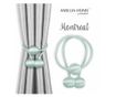 2 darabos Glamour mágneses függönyelkötő szett, Montreal, Amelia Home, 65 cm, kék thumbnail 1