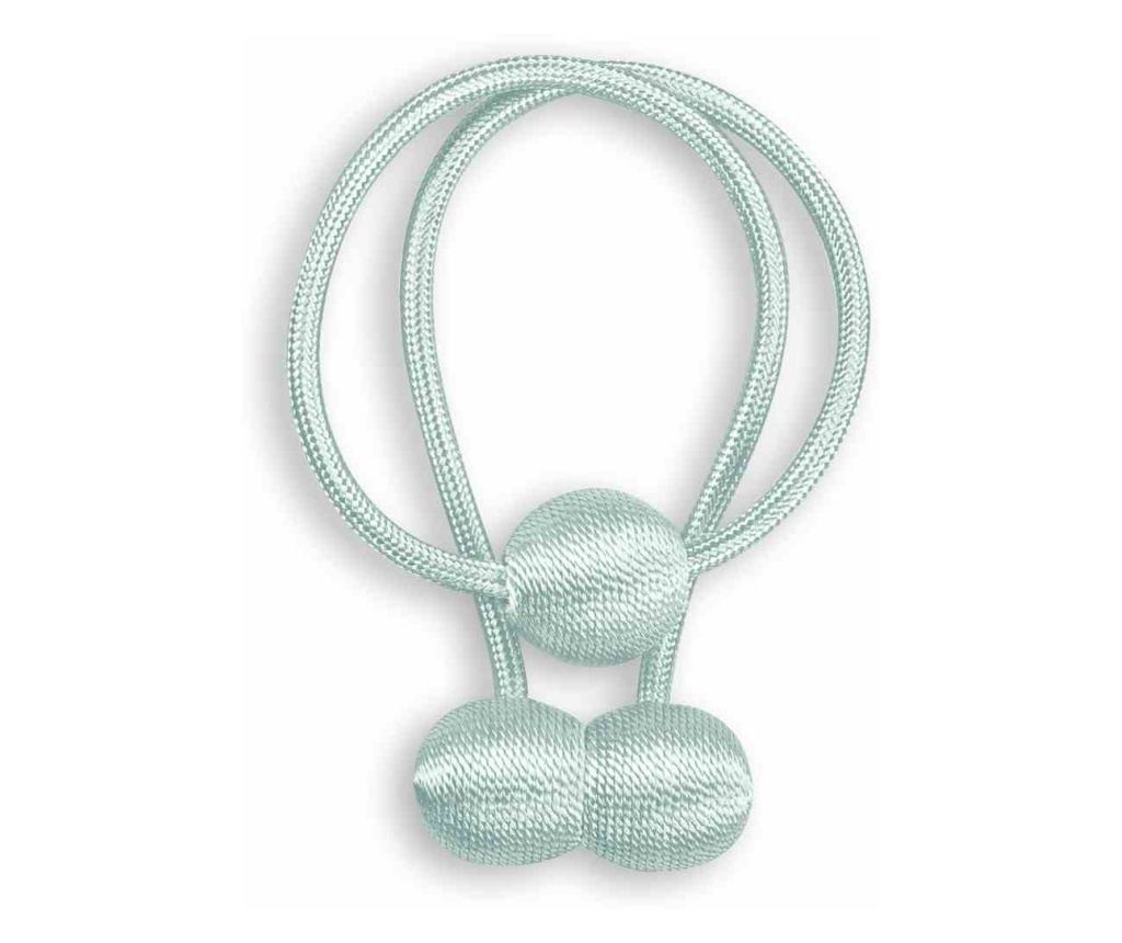 2 darabos Glamour mágneses függönyelkötő szett, Montreal, Amelia Home, 65 cm, kék - 3