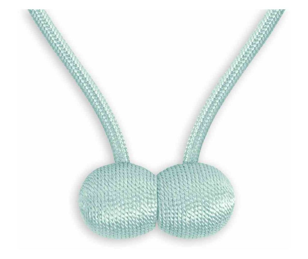 2 darabos Glamour mágneses függönyelkötő szett, Montreal, Amelia Home, 65 cm, kék - 4