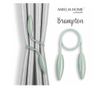 2 darabos Glamour függönyelkötő szett, Brampton, Amelia Home, 53 cm, világoszöld thumbnail 1