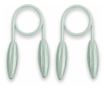 2 darabos Glamour függönyelkötő szett, Brampton, Amelia Home, 53 cm, világoszöld thumbnail 2