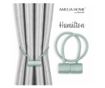 2 darabos Glamour mágneses függönyelkötő szett, Hamilton, Amelia Home, 46 cm, kék thumbnail 1