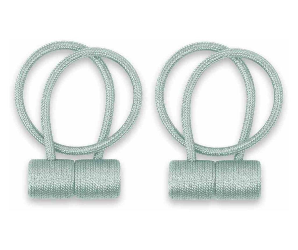 2 darabos Glamour mágneses függönyelkötő szett, Hamilton, Amelia Home, 46 cm, kék - 2