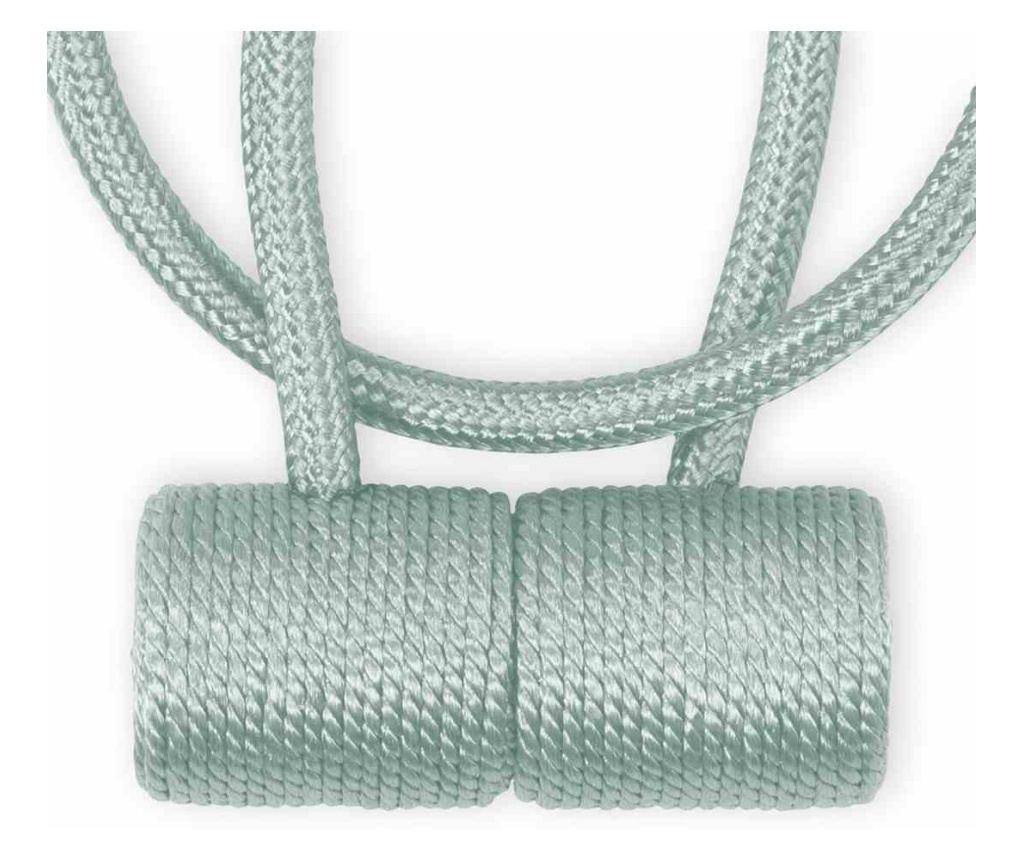 2 darabos Glamour mágneses függönyelkötő szett, Hamilton, Amelia Home, 46 cm, kék - 4