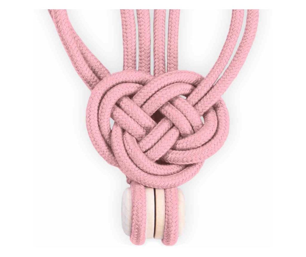 2 darabos Glamour stílusú mágneses függönyelkötő szett, Edmonton, Amelia Home, 60 cm, púder rózsaszín - 4