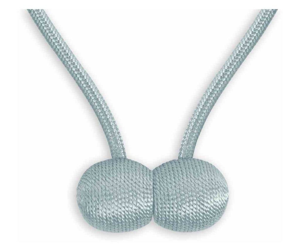 2 darabos Glamour mágneses függönyelkötő szett, Toronto, Amelia Home, 48 cm, szürke - 4
