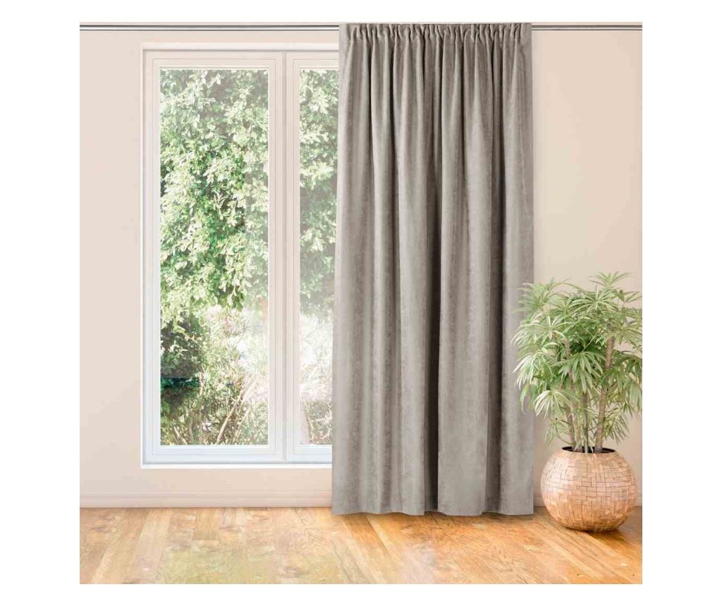 Draperie stil clasic cu rejansa tip fagure 5 cm, Milana, 210 g/mp, Homede, 140x245 cm, Cappuccino Milana 140x245  cm - 2