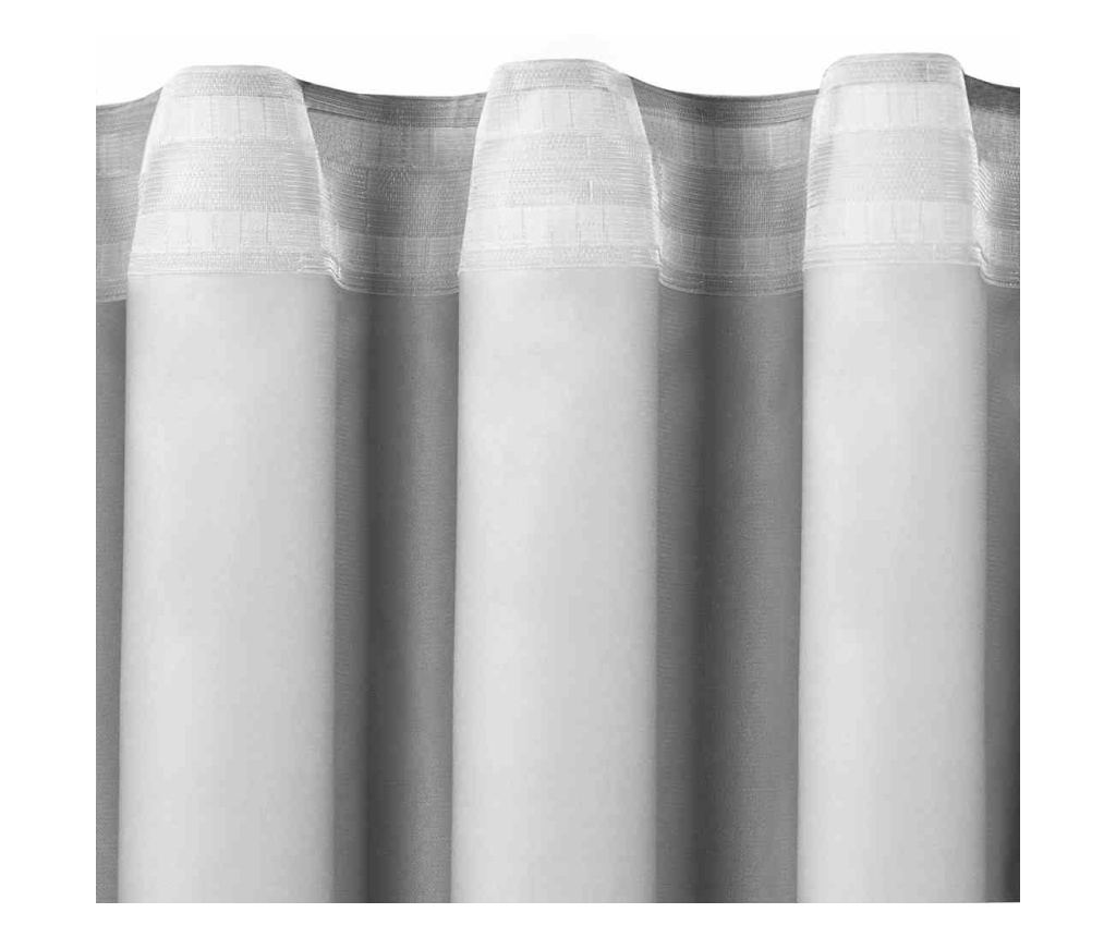 Klasszikus stílusú függöny 7 cm-es bújtatóval, Milana, 210 g/nm, Homede, 560x300 cm, Sötétszürke Milana 560x300 cm - 6