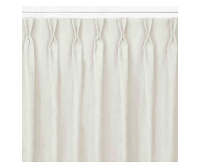 Klasszikus redős függöny 7,5 cm-es redővel, Milana, 210 g/mp, Homede, 140x245 cm, Krém Milana 140x245 cm