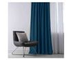 Класически завеси със златни халки, Milana, 210 g/sqm, Homede, 560x225 cm, Milana Blue 560x225 cm