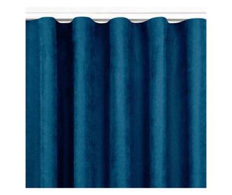 Klasszikus stílusú függöny rojtos varrással, 7 cm-es karnishoz, Milana, 210 g/mp, Homede, 140x245 cm, Milana kék 140x245 cm