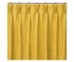 Класическа завеса с плисе лента 9.5 см, Milana, 210 гр/кв.м, Homede, 280x175 см, жълта Milana 280x175 см