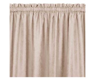 Klasszikus stílusú függöny 5 cm-es rojttal, Milana, 210 g/nm, Homede, 280x225 cm, Púderes rózsaszín