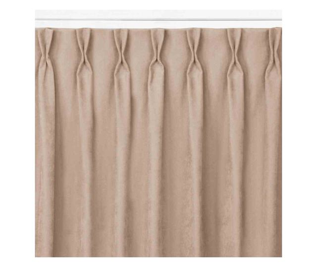 Класическа драперия с 7.5 см лента за плисета, Milana, 210 g/sqm, Homede, 420x245 см, Powder Pink Milana 420x245 см