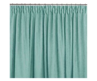 Klasszikus stílusú függöny 10 cm-es méhsejt típusú redővel, Milana, 210 g/nm, Homede, 560x300 cm, Milana türkiz 560x300 cm
