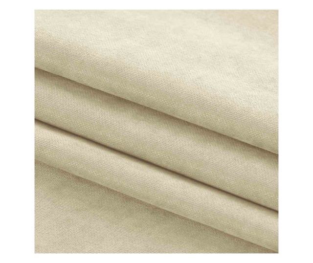 Klasszikus stílusú függöny 10 cm-es karnis fülekkel, Milana, 210 g/nm, Homede, 140x245 cm, Bézs Milana 140x245 cm