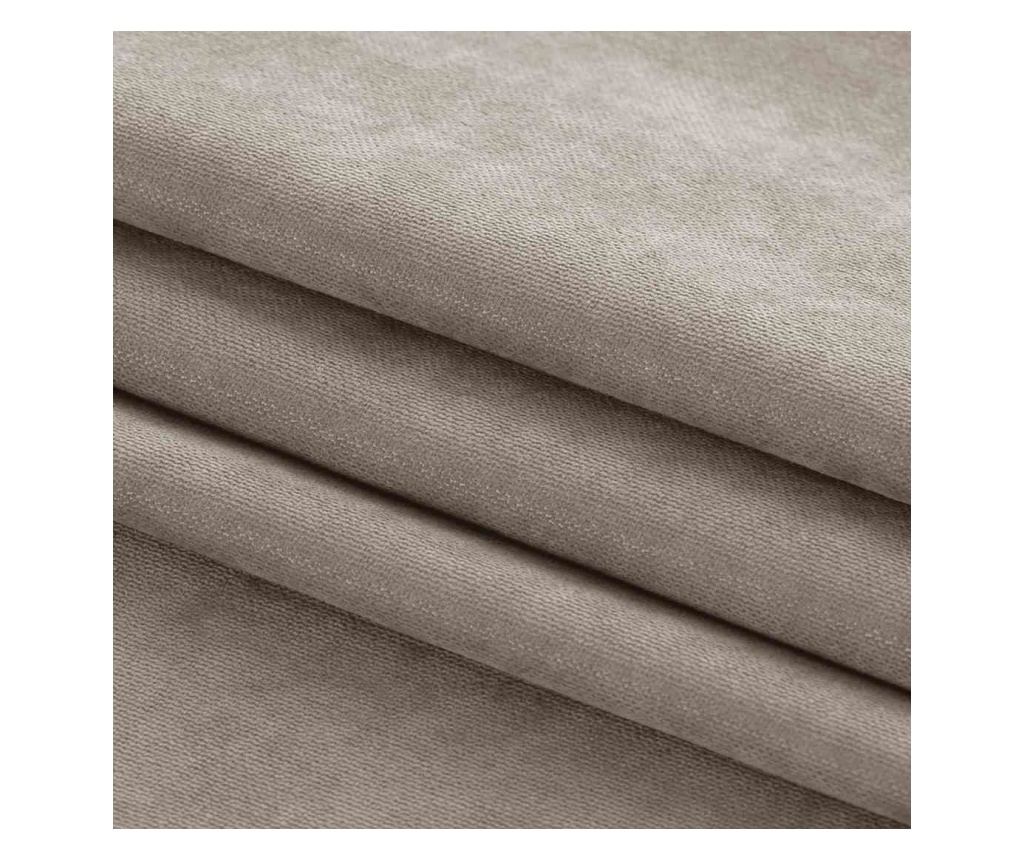 Draperie stil clasic cu rejansa tip fagure 5 cm, Milana, 210 g/mp, Homede, 140x245 cm, Cappuccino Milana 140x245  cm - 5