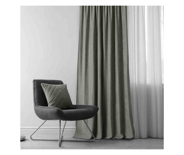 Klasszikus stílusú függöny 10 cm-es méhsejtes redővel, Milana, 210 g/nm, Homede, 280x270 cm, Milana szürke 280x270 cm