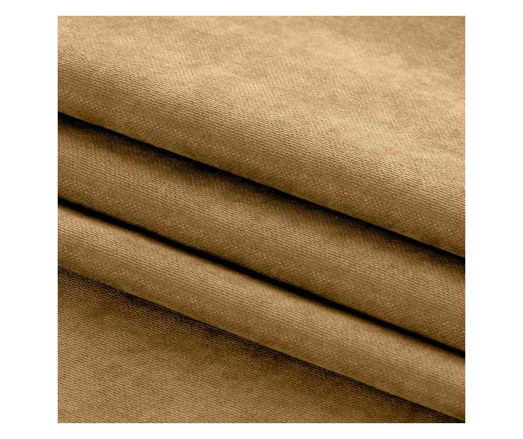 Draperie stil clasic cu rejansa tip fagure 5 cm, Milana, 210 g/mp, Homede, 140x245 cm, Maro deschis Milana 140x245  cm - 5
