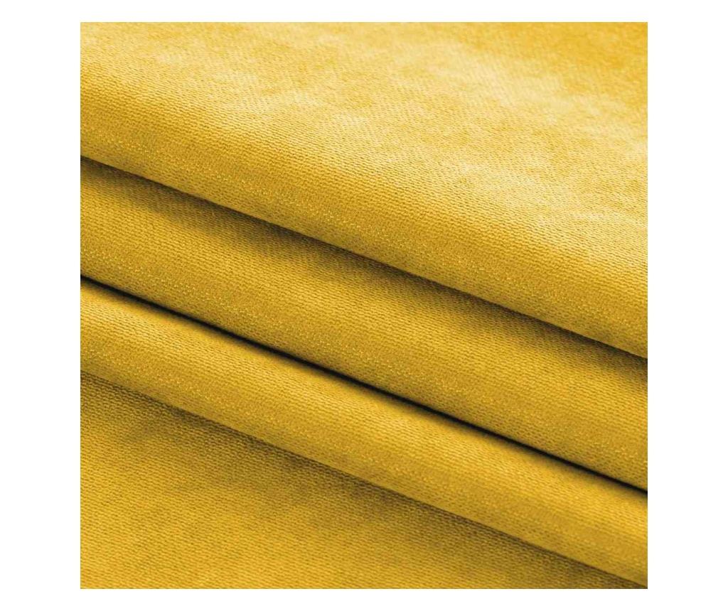 Draperie stil clasic cu rejansa tip fagure 10 cm, Milana, 210 g/mp, Homede, 560x300 cm, Galben Milana 560x300 cm - 5